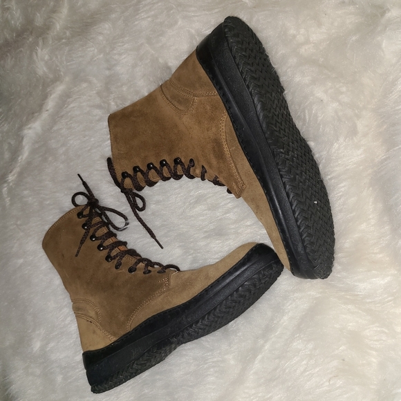 Fred De La Bretoniere Size 37 Brown Suede Leather - Picture 2 of 8